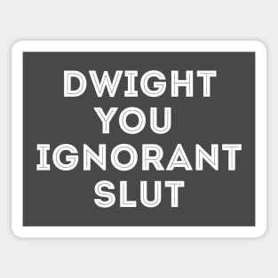 Dwight you ignorant Slut the Office Magnet